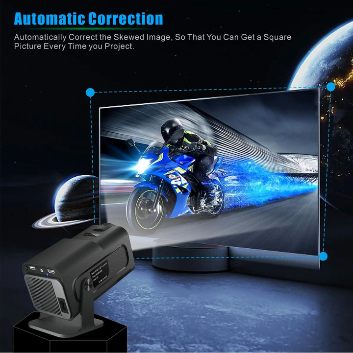 Salange HY320 MINI Android 4K Projector | Home Cinema, 300ANSI 720P, WIFI, 1080P with Bag