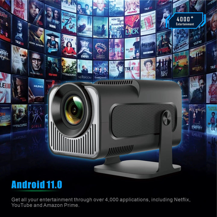 Salange HY320 MINI Android 4K Projector | Home Cinema, 300ANSI 720P, WIFI, 1080P with Bag