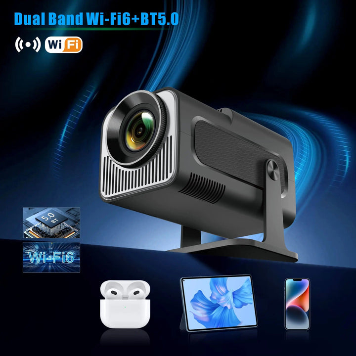 Salange HY320 MINI Android 4K Projector | Home Cinema, 300ANSI 720P, WIFI, 1080P with Bag