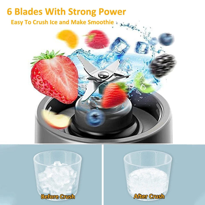 Rechargeable Mini Blender | Portable Electric Juicer for Smoothies and Fresh Juice - Multifunction Bottle Mixer