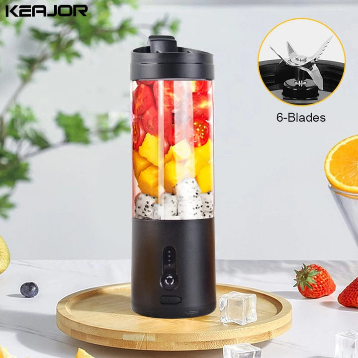 Rechargeable Mini Blender | Portable Electric Juicer for Smoothies and Fresh Juice - Multifunction Bottle Mixer