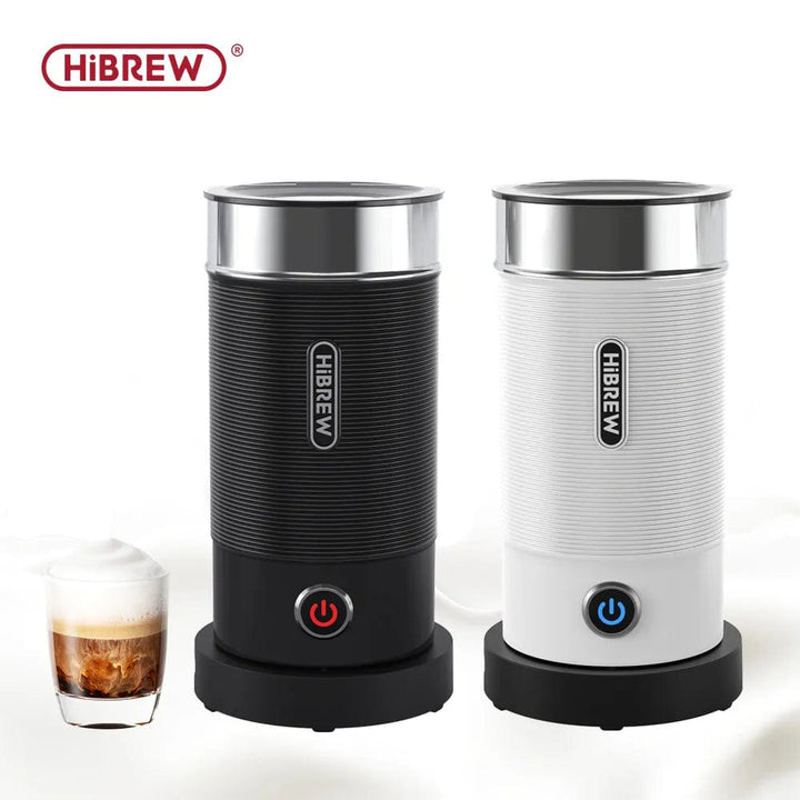 HiBREW Milk Frother & Foaming Chocolate Mixer - Cold/Hot Latte & Cappuccino Fully Automatic Milk Warmer