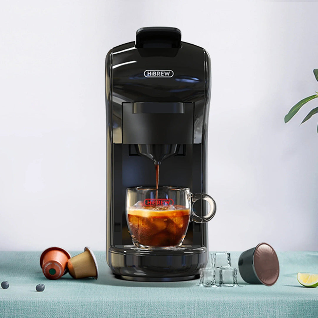 HiBREW 19 Bar 4-in-1 Coffee Machine; Hot & Cold Multiple Capsule Pod Coffee Maker