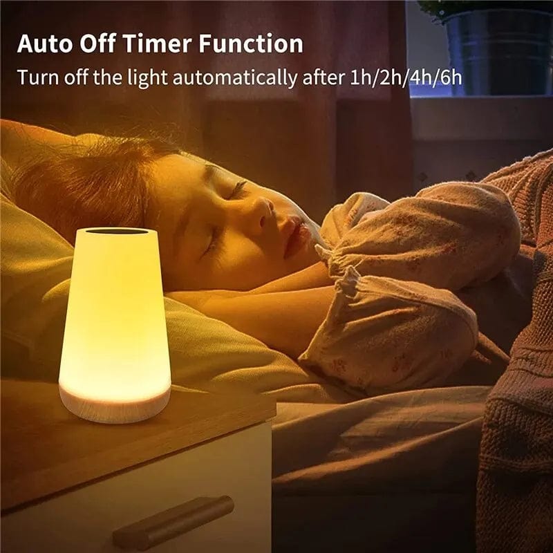 Bedside Table Lamp | 13 Color-Changing, Touch Night Light, RGB, Remote, Dimmable, USB Rechargeable