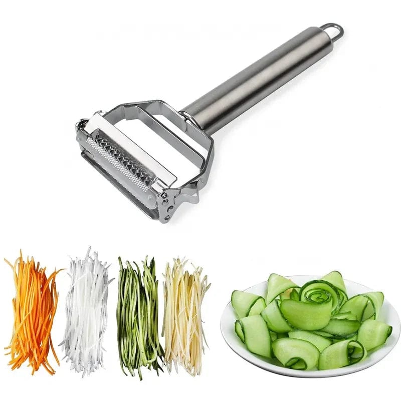 4-in-1 Peeler Multifunction Grater; Vegetable Fruit Peeler; Stainless Steel Potato Slicer