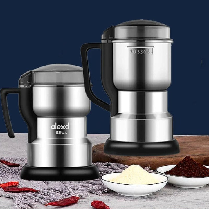 400W 304/316 Stainless Steel High-power Coffee Bean Grinder; Cereal Nuts and Beans Spices Grinder