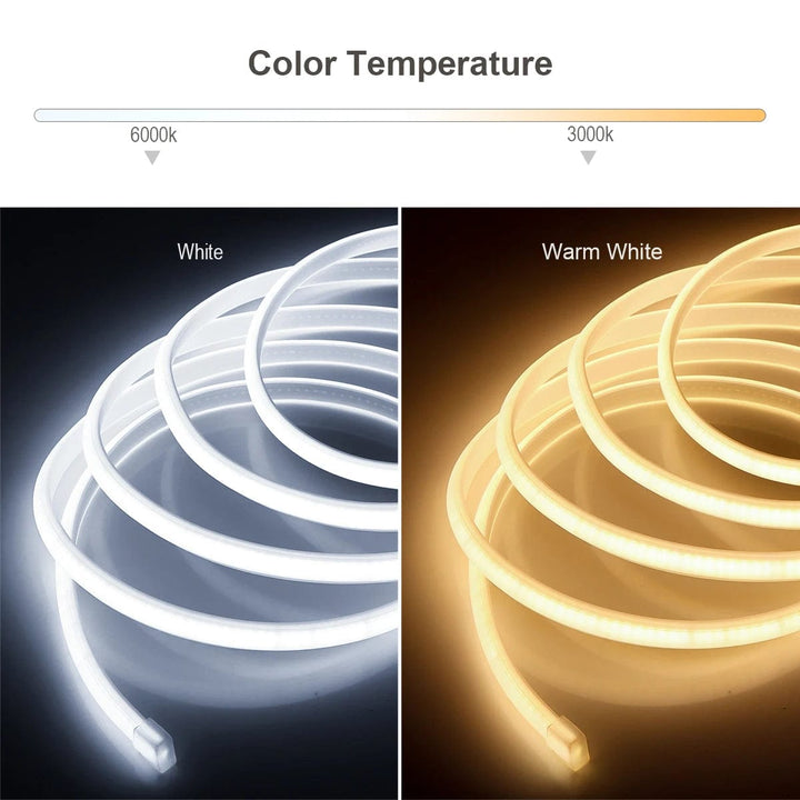 110V 220V Flexible Outdoor Waterproof LED Strip Lights.