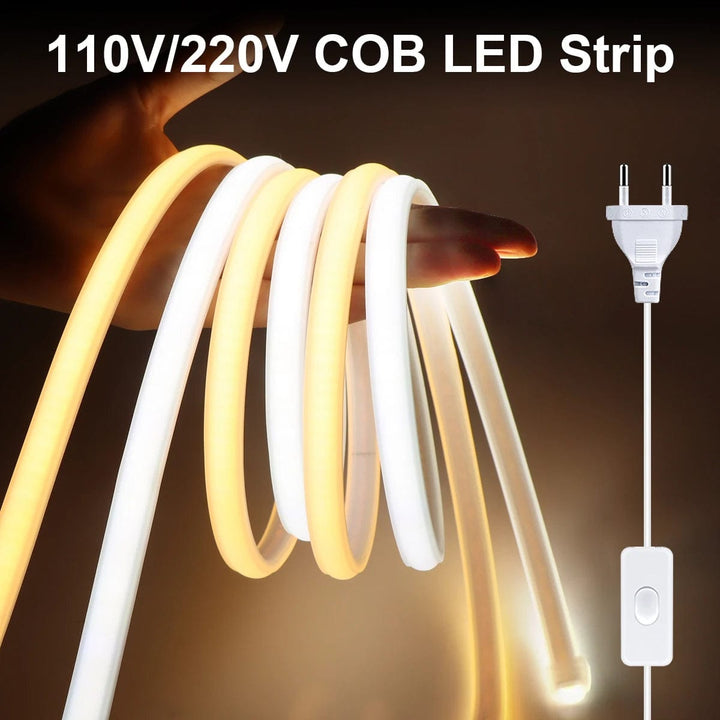 110V 220V Flexible Outdoor Waterproof LED Strip Lights.