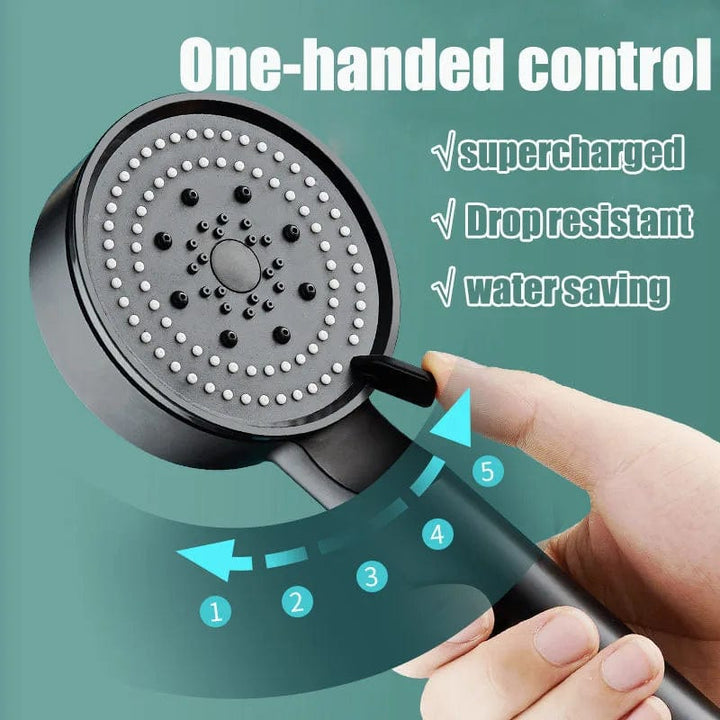 5 Modes Shower Head; Adjustable High Pressure Water Saving Shower Head; Water Massage Shower Head